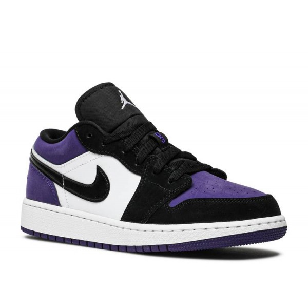 AIR JORDAN 1 LOW GS COURT PURPLE BKCK  Schuhe 553560 125