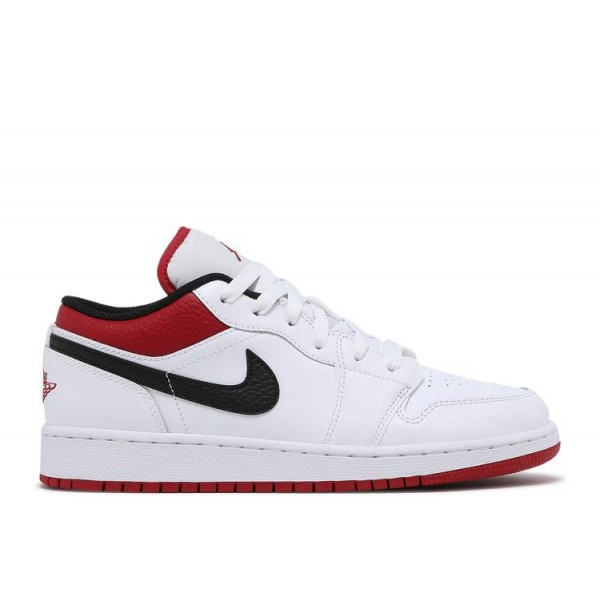 AIR JORDAN 1 LOW GS WHITE GYM RED  Schuhe 553560 118