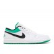 AIR JORDAN 1 LOW WHITE LUCKY GREEN  Schuhe 553558 129