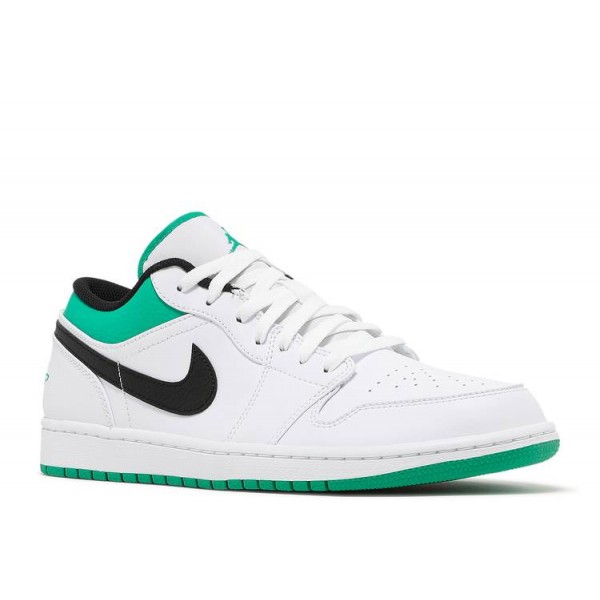 AIR JORDAN 1 LOW WHITE LUCKY GREEN  Schuhe 553558 129