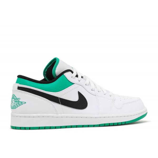 AIR JORDAN 1 LOW WHITE LUCKY GREEN  Schuhe 553558 129