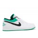 AIR JORDAN 1 LOW WHITE LUCKY GREEN  Schuhe 553558 129