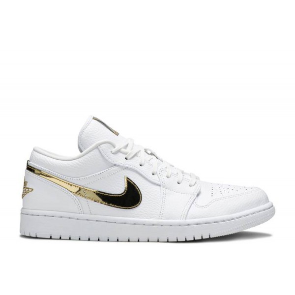 WMNS AIR JORDAN 1 RETRO LOW WHITE METALLIC GOLD  Schuhe cz4776 100