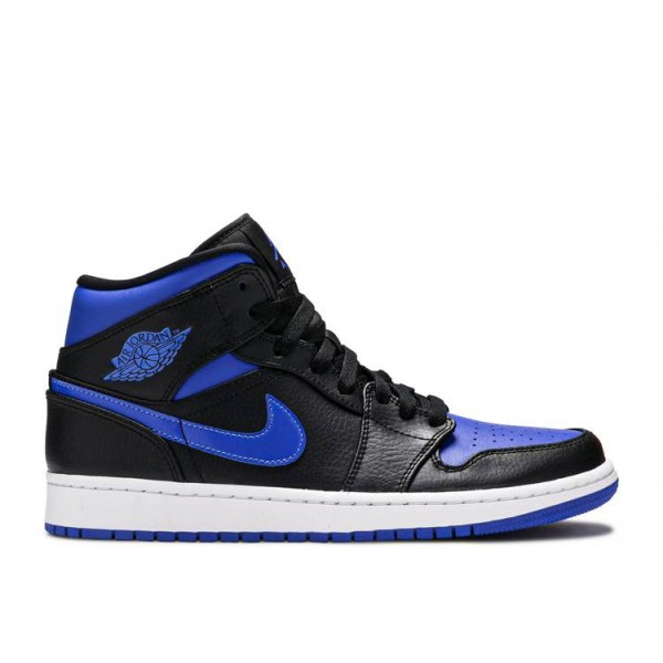 AIR JORDAN 1 MID BLACK HYPER ROYAL  Schuhe 554724 068