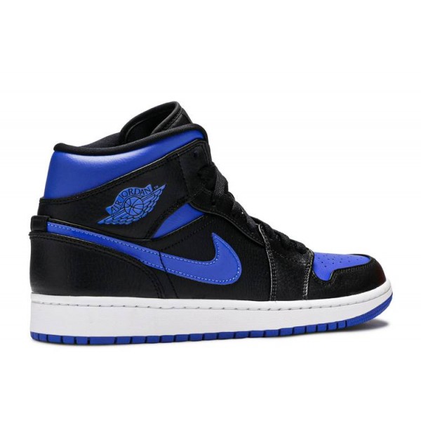 AIR JORDAN 1 MID BLACK HYPER ROYAL  Schuhe 554724 068