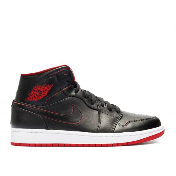 AIR JORDAN 1 MID BLACK RED  Schuhe 554724 028