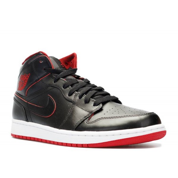 AIR JORDAN 1 MID BLACK RED  Schuhe 554724 028