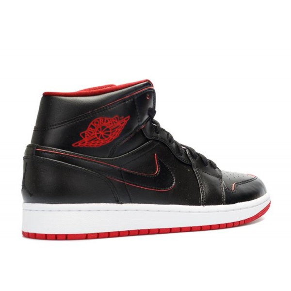 AIR JORDAN 1 MID BLACK RED  Schuhe 554724 028