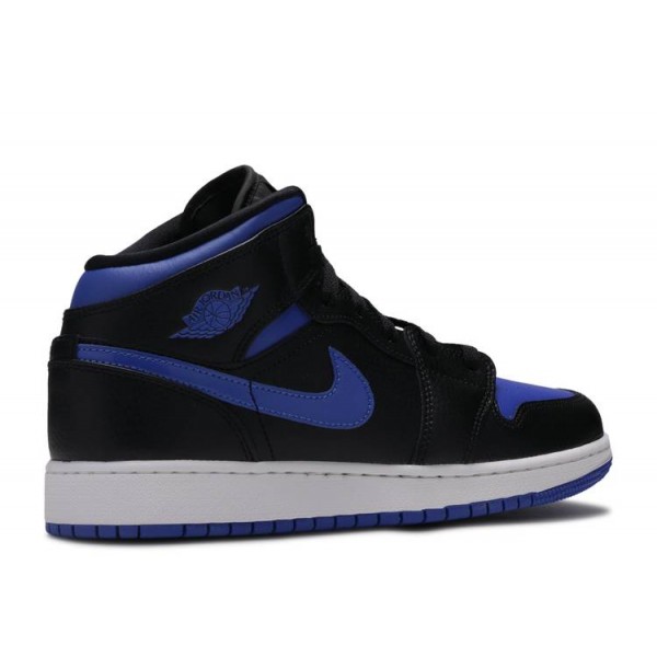 AIR JORDAN 1 MID GS BLACK HYPER ROYAL  Schuhe 554725 068