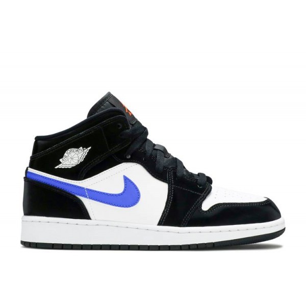 AIR JORDAN 1 MID GS BLACK RACER BLUE  Schuhe 554725 084