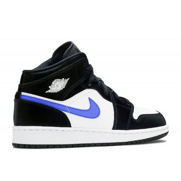 AIR JORDAN 1 MID GS BLACK RACER BLUE  Schuhe 554725 084