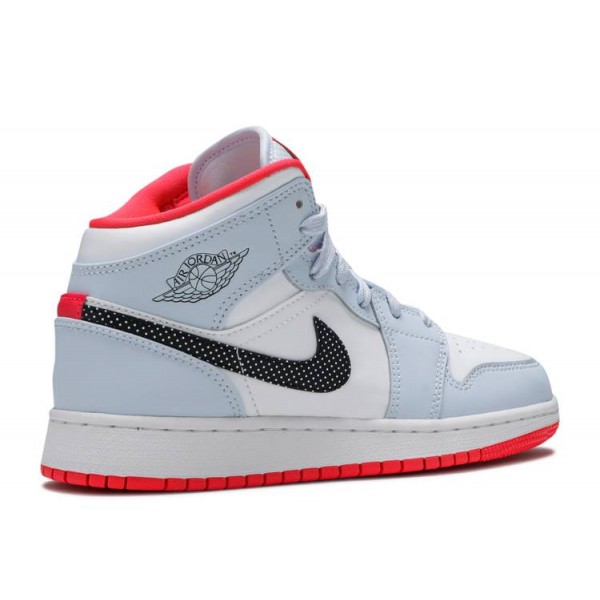 AIR JORDAN 1 MID GS HALF BLUE  Schuhe 555112 400