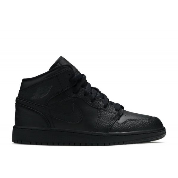 AIR JORDAN 1 MID GS TRIPLE BLACK  Schuhe 554725 091