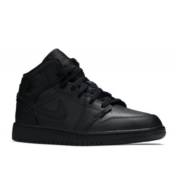 AIR JORDAN 1 MID GS TRIPLE BLACK  Schuhe 554725 091