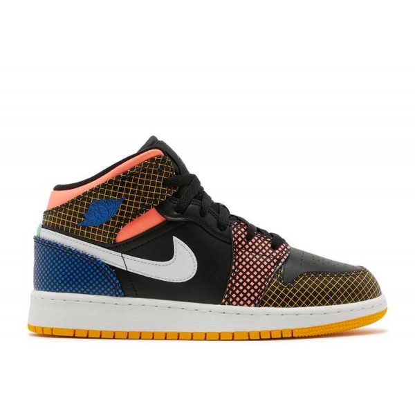 AIR JORDAN 1 MID MMD GS MULTI GRID  Schuhe dc4092 001