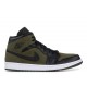 AIR JORDAN 1 MID OLIVE CANVAS  Schuhe 554724 301