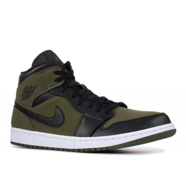 AIR JORDAN 1 MID OLIVE CANVAS  Schuhe 554724 301