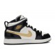 AIR JORDAN 1 MID PATENT PS BLACK GOLD  Schuhe bq6932 007