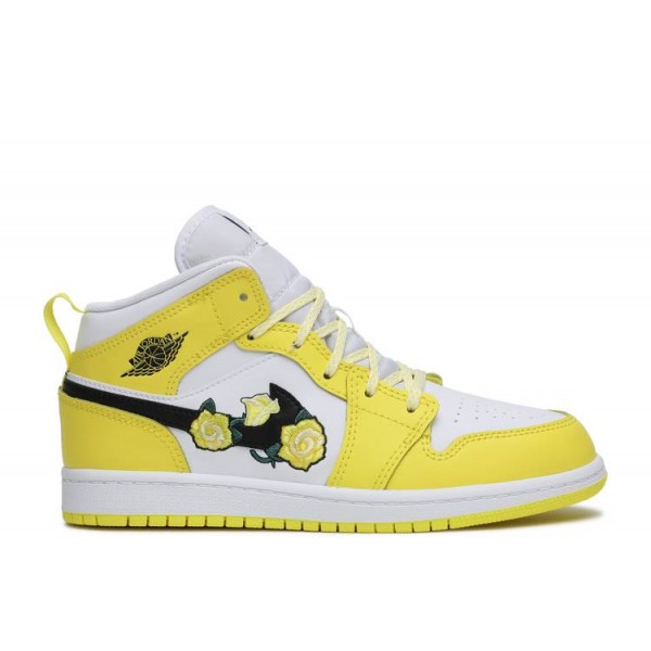 AIR JORDAN 1 MID SE PS ROSE PATCH DYNAMIC YELLOW  Schuhe av5173 700