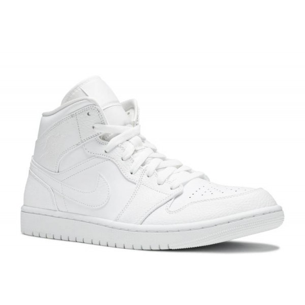 AIR JORDAN 1 MID TRIPLE WHITE  Schuhe 554724 130