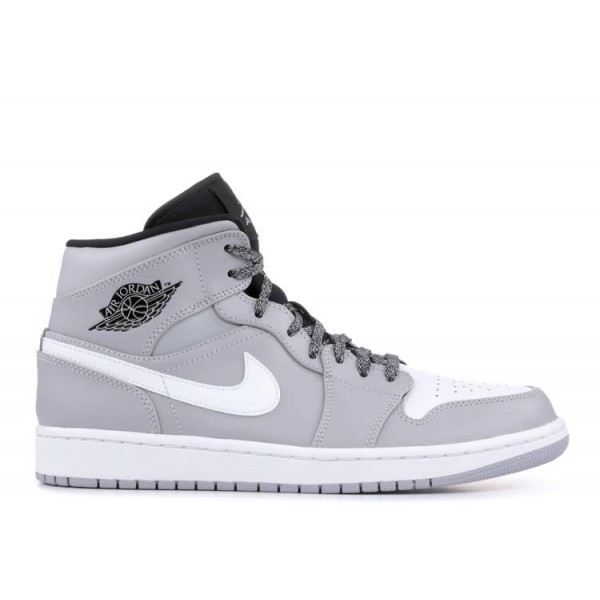 AIR JORDAN 1 MID WOLF GREY  Schuhe 554724 046