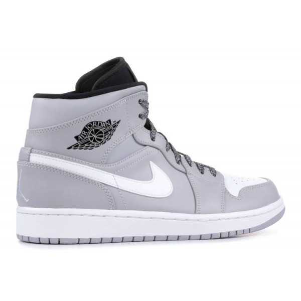 AIR JORDAN 1 MID WOLF GREY  Schuhe 554724 046