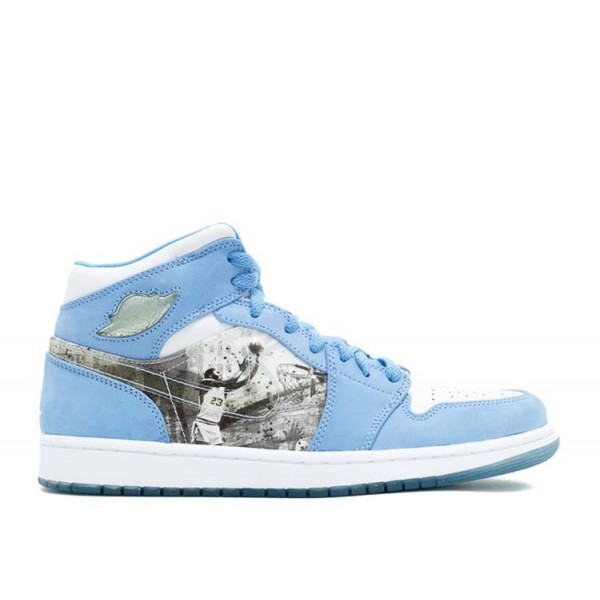 AIR JORDAN 1 RETRO ALPHA WHITE UNIVERSITY BLUE  Schuhe 316269 142