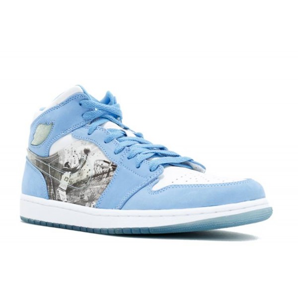 AIR JORDAN 1 RETRO ALPHA WHITE UNIVERSITY BLUE  Schuhe 316269 142