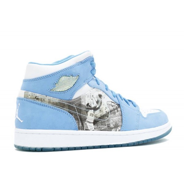 AIR JORDAN 1 RETRO ALPHA WHITE UNIVERSITY BLUE  Schuhe 316269 142