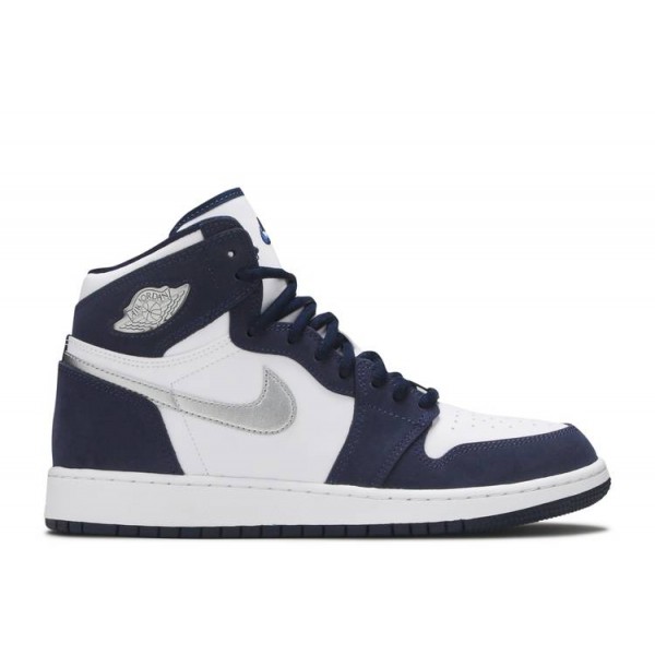 AIR JORDAN 1 RETRO HIGH CO JP GS MIDNIGHT NAVY 2020  Schuhe 575441 141