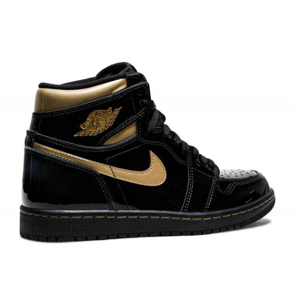 AIR JORDAN 1 RETRO HIGH OG BLACK METALLIC GOLD  Schuhe 555088 032