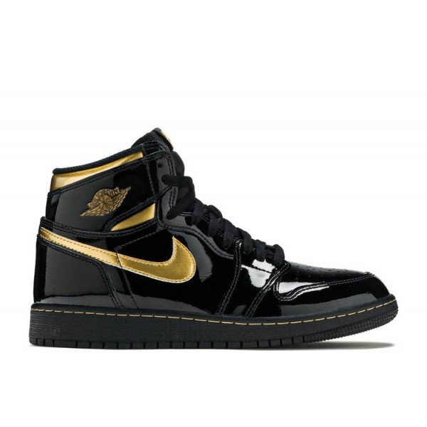 AIR JORDAN 1 RETRO HIGH OG GS BLACK METALLIC GOLD  Schuhe 575441 032