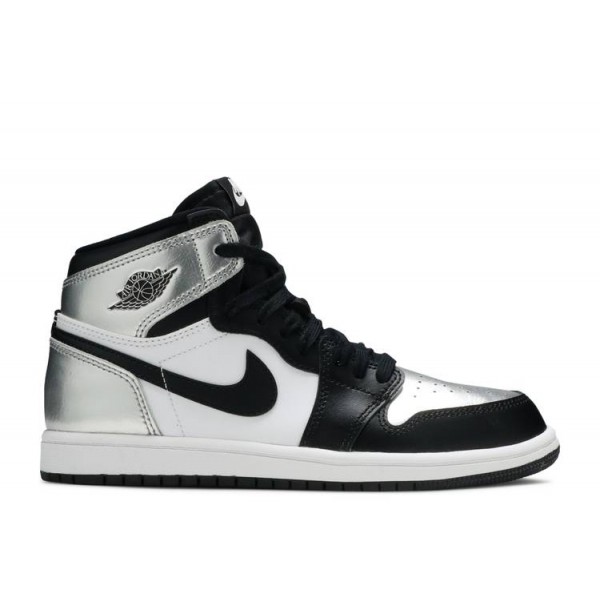 AIR JORDAN 1 RETRO HIGH OG PS SILVER TOE  Schuhe cu0449 001