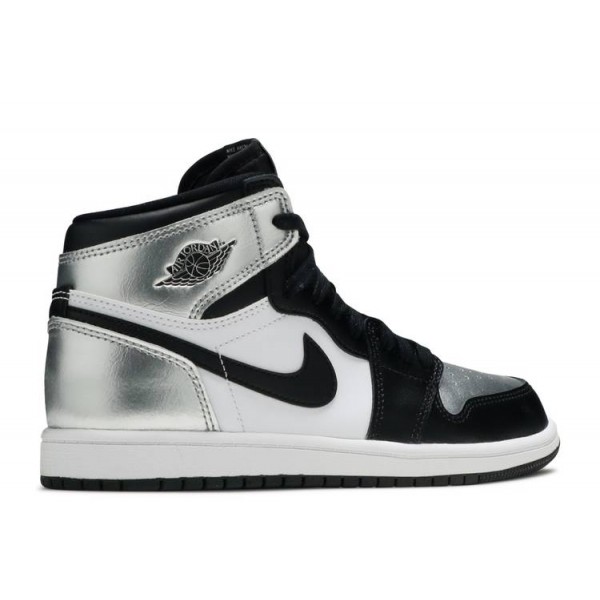 AIR JORDAN 1 RETRO HIGH OG PS SILVER TOE  Schuhe cu0449 001