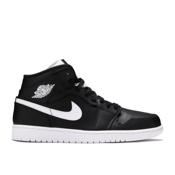 AIR JORDAN 1 RETRO MID BLACK WHITE  Schuhe 554724 038