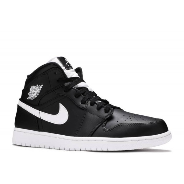 AIR JORDAN 1 RETRO MID BLACK WHITE  Schuhe 554724 038