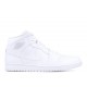 AIR JORDAN 1 RETRO MID TRIPLE WHITE  Schuhe 554724 104