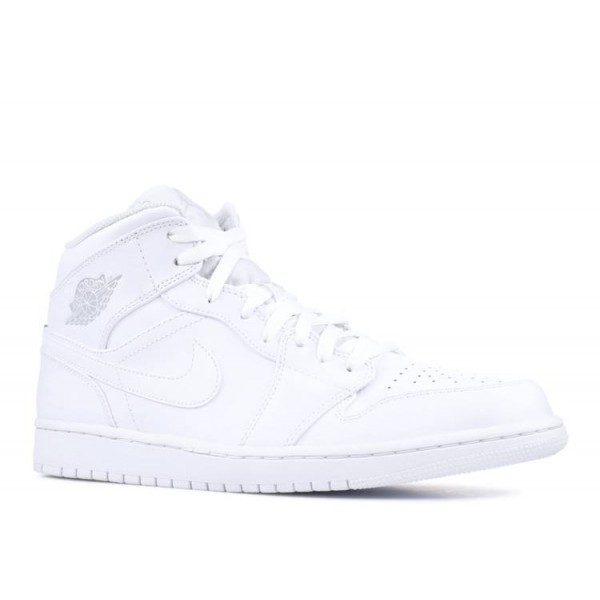 AIR JORDAN 1 RETRO MID TRIPLE WHITE  Schuhe 554724 104