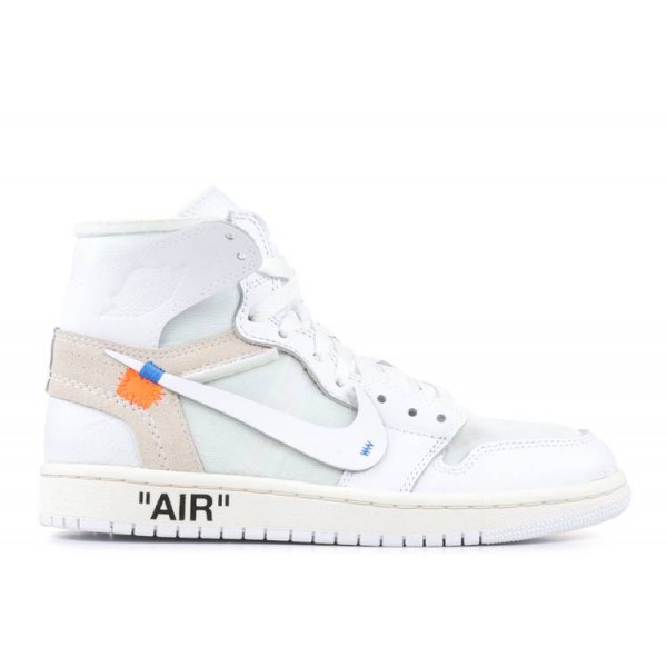 OFF WHITE X AIR JORDAN 1 RETRO HIGH OG BG WHITE 2018  Schuhe aq8296 100 