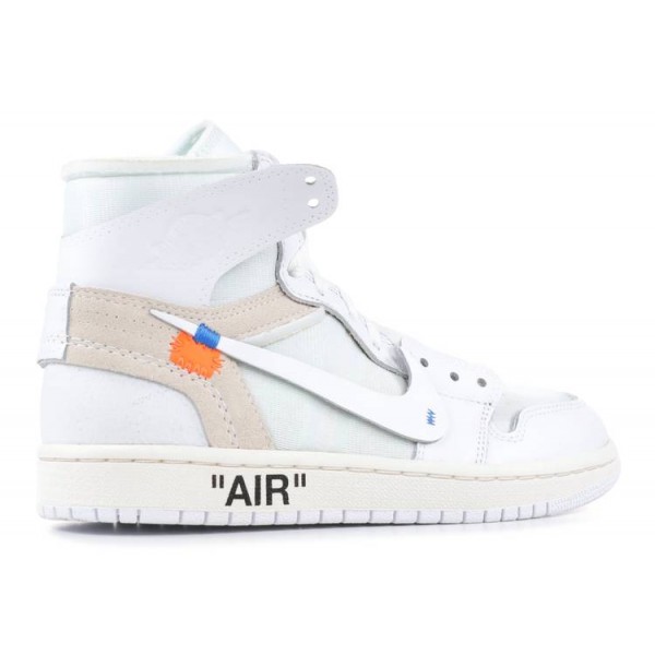 OFF WHITE X AIR JORDAN 1 RETRO HIGH OG BG WHITE 2018  Schuhe aq8296 100