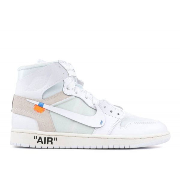 OFF WHITE X AIR JORDAN 1 RETRO HIGH OG WHITE 2018  Schuhe aq0818 100