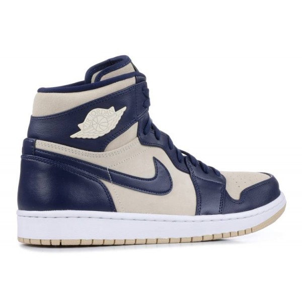 WMNS AIR JORDAN 1 HIGH NAVY CREAM  Schuhe aq9131 401