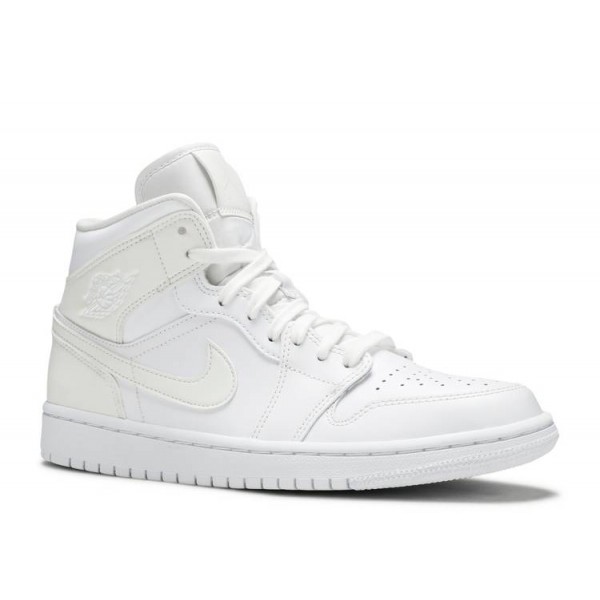 WMNS AIR JORDAN 1 MID WHITE IVORY  Schuhe bq6472 112