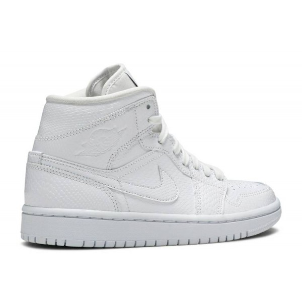 WMNS AIR JORDAN 1 MID WHITE SNAKESKIN  Schuhe bq6472 110