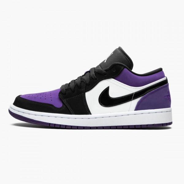 Damen/Herren Nike Jordan 1 Low Court Lila 553558-125 Schuhe