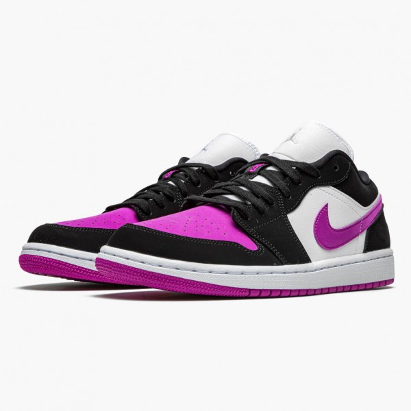 Damen/Herren Nike Jordan 1 Retro Low Schwarz Cactus Flower DC0774-005 Schuhe