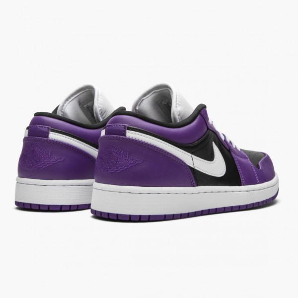 Damen/Herren Nike Jordan 1 Retro Low Court Lila 553558-501 Schuhe