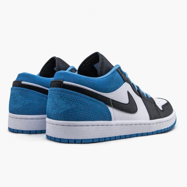 Damen/Herren Nike Jordan 1 Retro Low Laser Blau CK3022-004 Schuhe