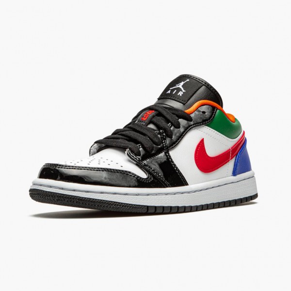 Damen/Herren Nike Jordan 1 Retro Low Multi Color CZ4776-101 Schuhe