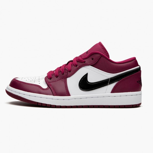 Damen/Herren Nike Jordan 1 Retro Low Noble Rot 553558-604 Schuhe